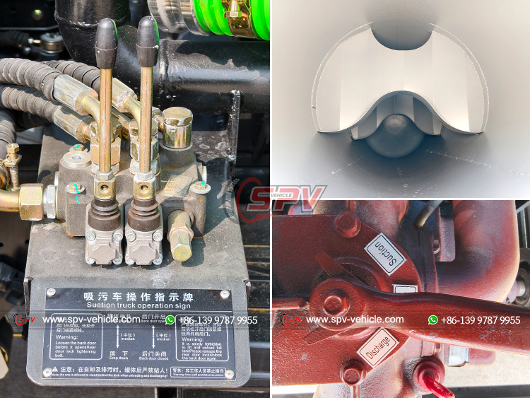 ISUZU 4,000 Litres Suction Truck - Tank Interior and Operate Valves Details